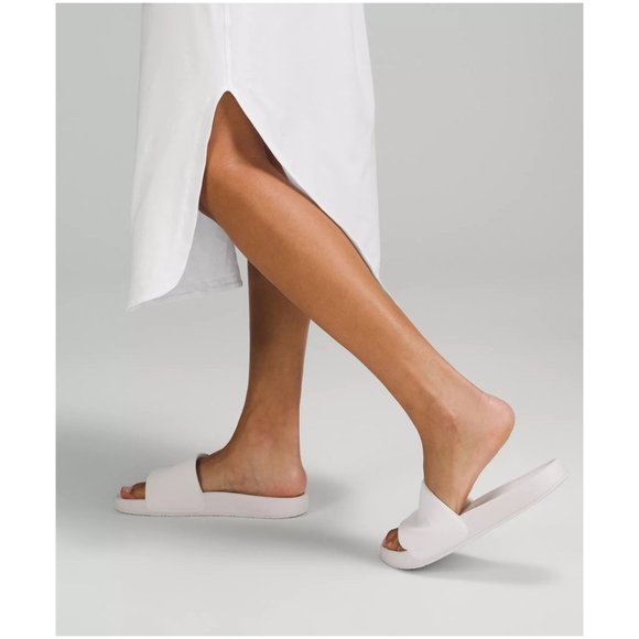 LULULEMON Pima Cotton Open-Back Midi Dress White sz 6 NEW Women's Athleisure - Picture 4 of 10